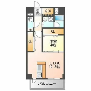 グランフォルテ田川【3階】の間取り