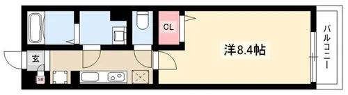 ゼオ志賀本通【3階】の間取り