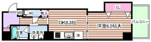 カーサ ラピス【3階】の間取り