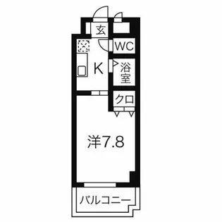 びい6植田【4階】の間取り