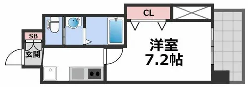 Luxe鶴見【8階】の間取り