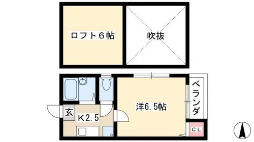 アナハイム【2階】の間取り