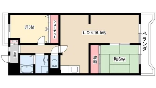 ピュア五反田【2階】の間取り