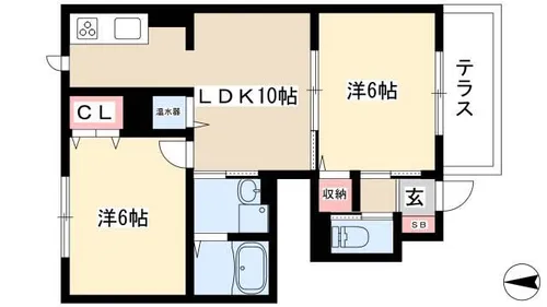 グランドソレーユ【1階】の間取り