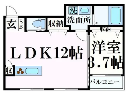 コティ姫路北条【1階】の間取り