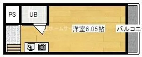 清水丘マンション【3H号室】の間取り