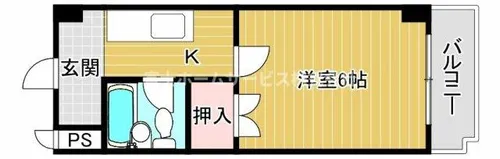 コーポあびこ【510号室】の間取り