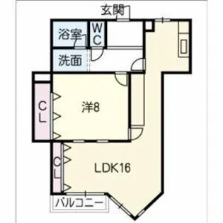 フルーヴェ1番館【4階】の間取り
