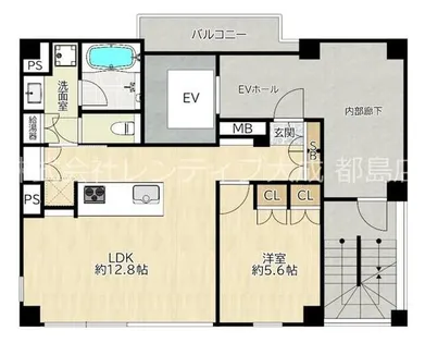 大阪府大阪市都島区片町2丁目【マンション】の間取り