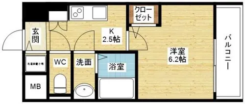 La Douceur江坂Ⅱ【8階】の間取り