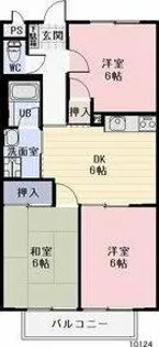 Surplus Three つくし【102号室】の間取り