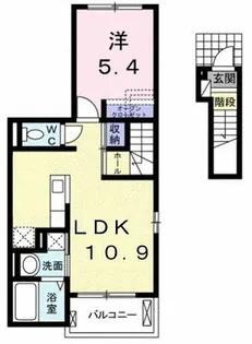 1LDKの間取り画像