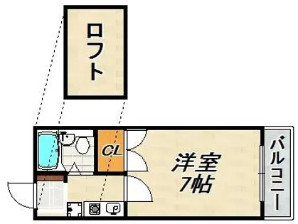 ラ・メール板宿【2階】の間取り