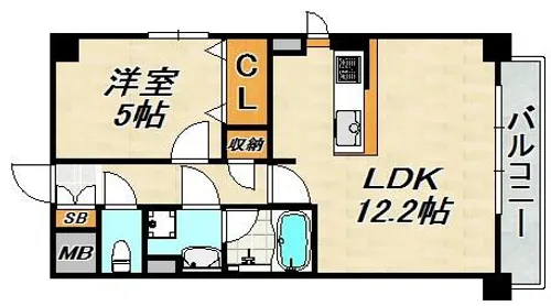 ブライジング【1階】の間取り