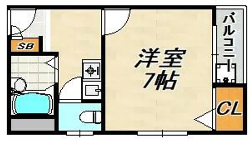 サンスターマンション【2階】の間取り