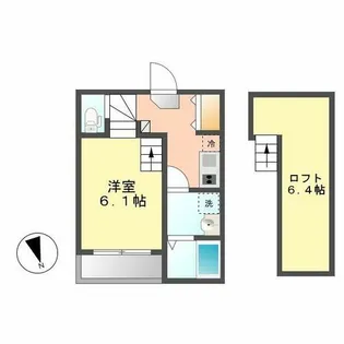 スパジオフェリーチェ【101号室】の間取り