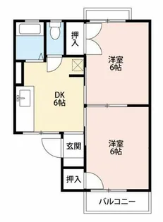 ファミール的場【2階】の間取り