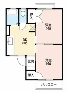 ファミール的場【2階】の間取り