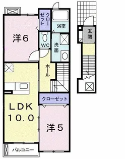 サンベリーズ【2階】の間取り