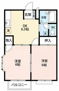 エルディム上地【2階】の間取り