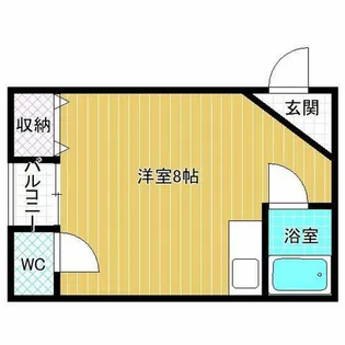 1Rの間取り画像