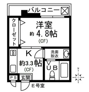 吉川屋ビル【6階】の間取り