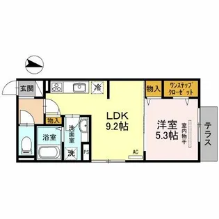 プライムコート【1階】の間取り