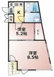 ビハーラ三谷【2階】の間取り