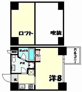 イーストヴィレッジ三宮【1階】の間取り