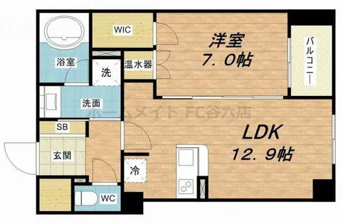 グレンパーク梅田北【3階】の間取り