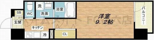 ララプレイス大阪城公園ノルド【2階】の間取り