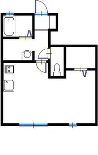 クレールベルヴィル立花B【B105号室】の間取り