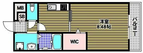 アンプルール光明池【1階】の間取り