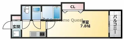 Luxe布施南【8階】の間取り