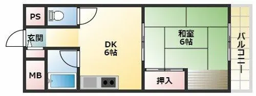 ニューコーポ芝【4階】の間取り