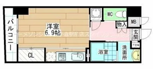 MGA城内【6階】の間取り