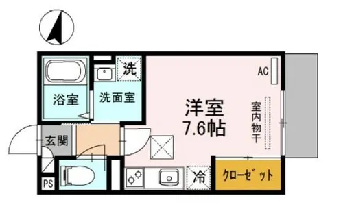 ルミエール千守【1階】の間取り
