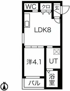 アズール新今里リバーサイド【2階】の間取り