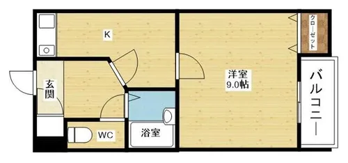モリトモハイツ【2階】の間取り