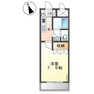 シャルマン・中島【2階】の間取り