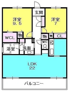 ITコート苦楽園【202号室】の間取り