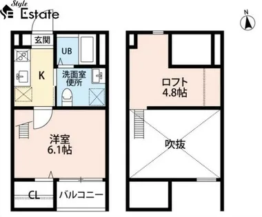reve野並【1階】の間取り