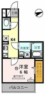 セジュール大村【3階】の間取り