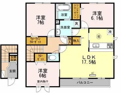 デルニエコート【2階】の間取り
