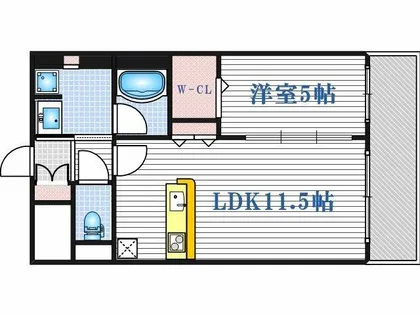 BROU福島【3階】の間取り