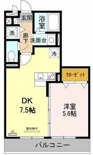 パークハイム参番館【1階】の間取り