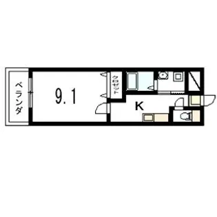 白樺荘【305号室】の間取り