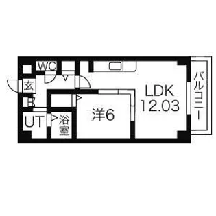 グランブルーI【3階】の間取り