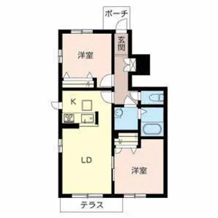 東加古川ビバリーヒルズ【1階】の間取り