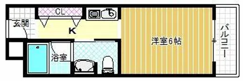 天美ハイツ【3階】の間取り